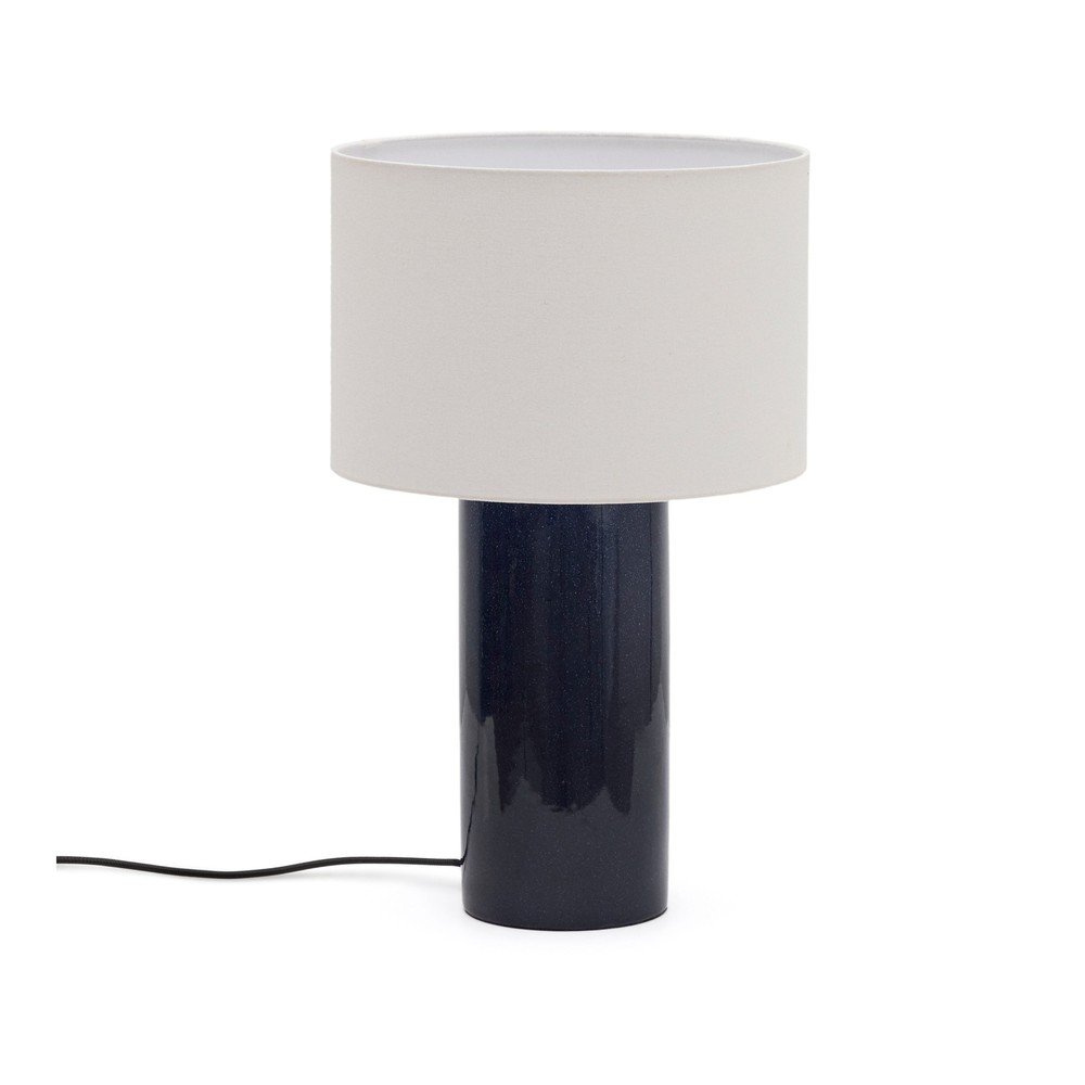 Modra namizna svetilka s tekstilnim senčilom (višina 53,5 cm) Toneric