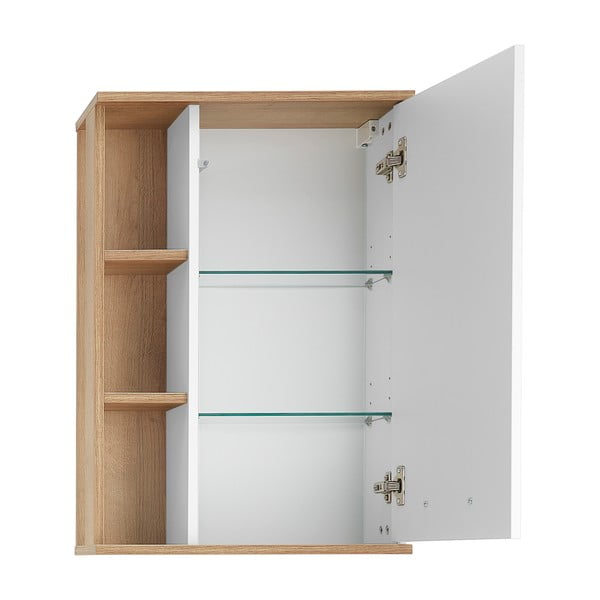 Bela stenska kopalniška omarica 51x75 cm Set 923 - Pelipal-image-3