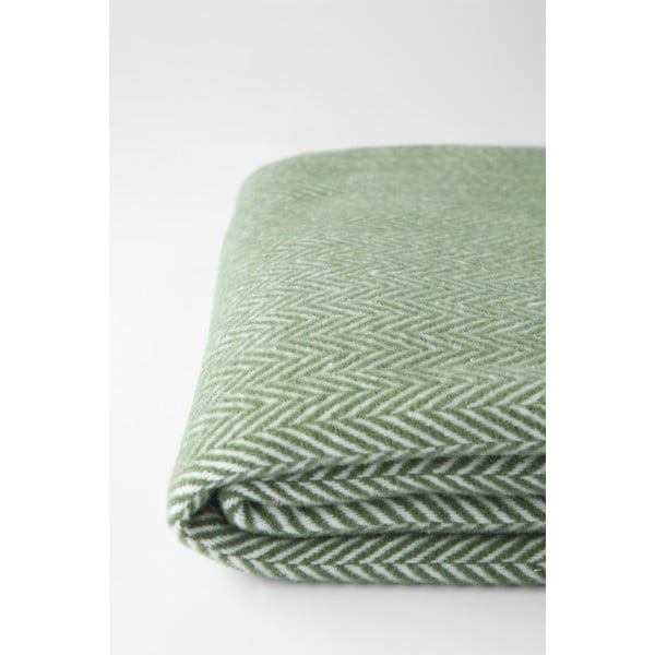 Zelena pletenina z bombažem Euromant Skyline, 140 x 180 cm-image-1