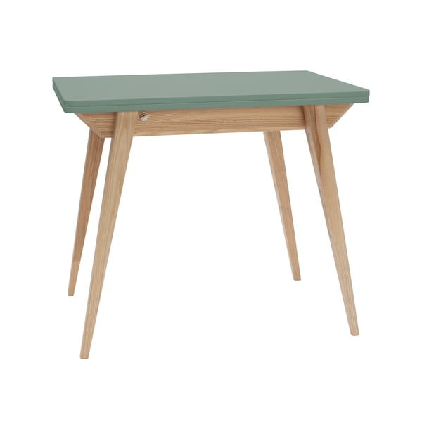 Zložljiva jedilna miza z zeleno ploščo vrhom 65x90 cm Envelope - Ragaba