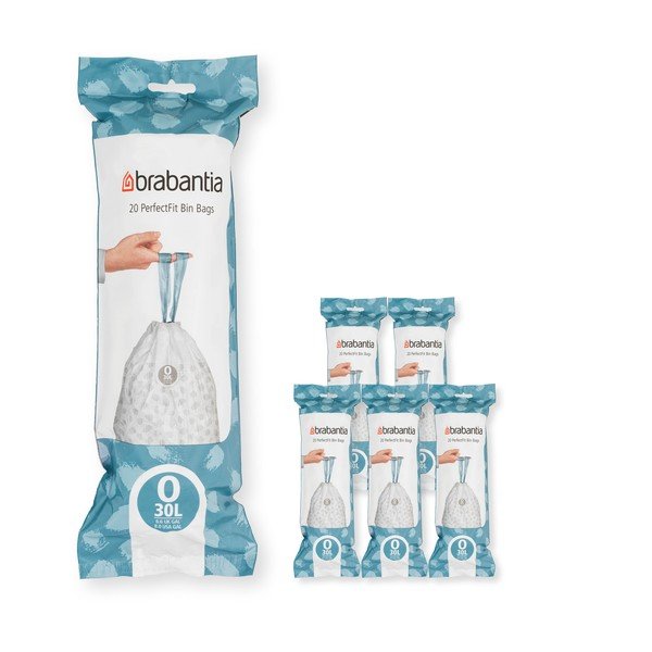 Vrečke za smeti 120 ks z zateznim trakom 30 l PerfectFit O – Brabantia
