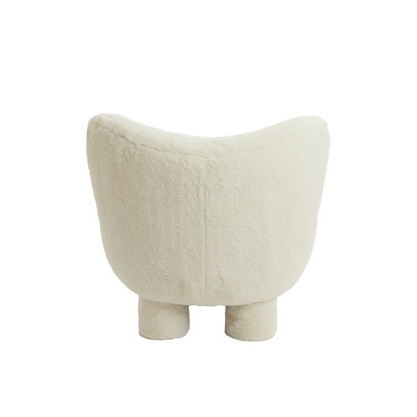 Kremno bel fotelj iz tkanine bouclé Kamovu – Light & Living-image-4
