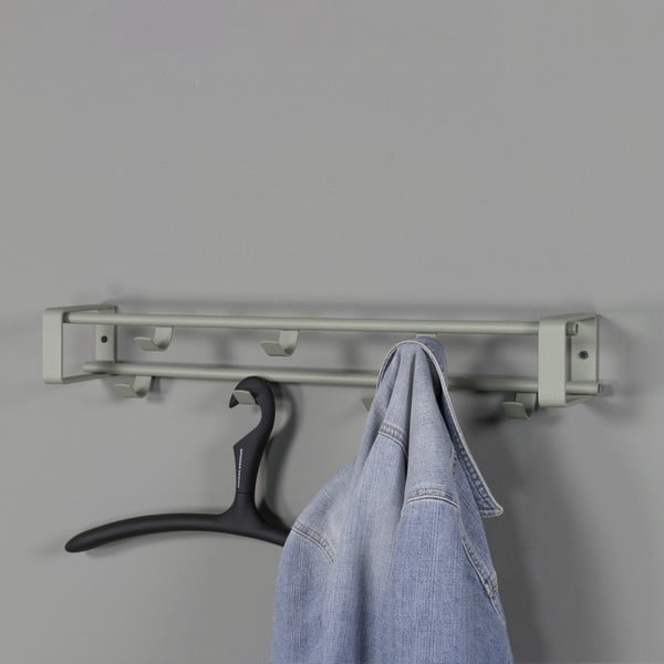 Prašno zelen kovinski stenski obešalnik 60 cm Rex – Spinder Design-image-1