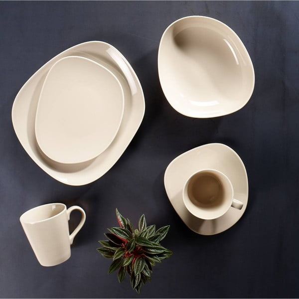 Krem bež porcelanasta skodelica za kavo Villeroy & Boch Like Organic, 270 ml-image-1