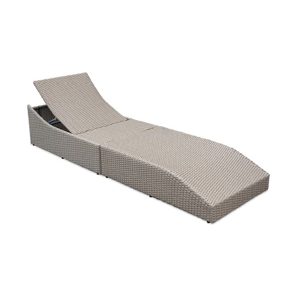 Belo-bež vrtni ležalnik iz ratana Akland - Bonami Selection-image-4