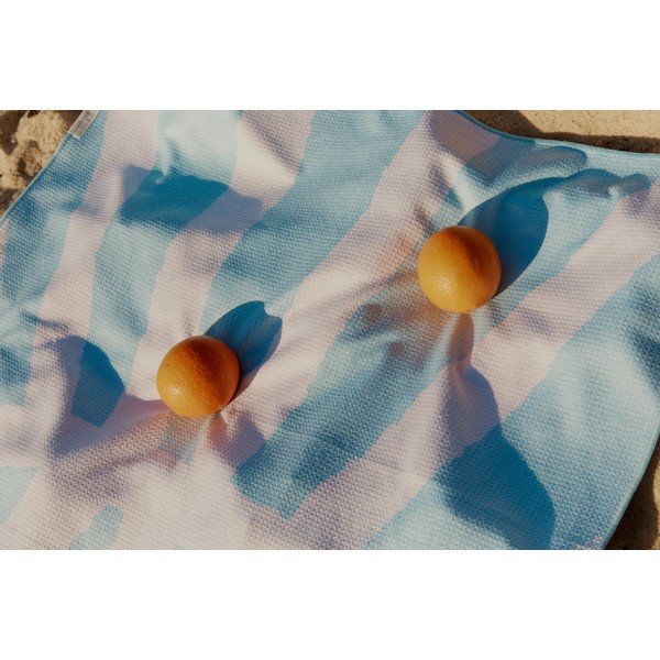 Modra brisača za plažo Sunnylife Sun Face, 175 x 90 cm-image-2