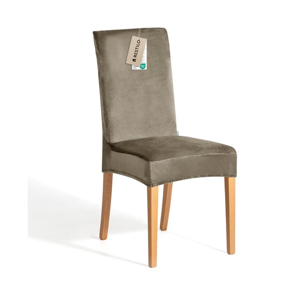 Sivo-bež raztegljive prevleke v kompletu 4 ks za stol 48 cm Sento – Restilo-image-3