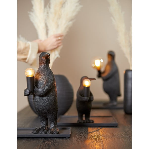 Črna namizna svetilka (višina 34 cm) Penguin - Light & Living-image-1