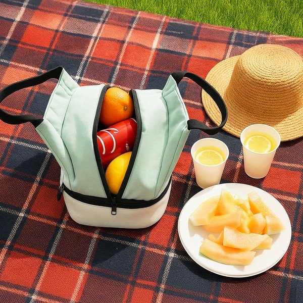 Mentolno zelena hladilna torba 7 l Termo – Orion-image-1