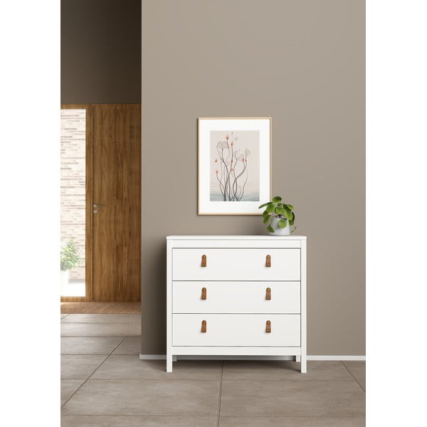 Bela nizka komoda 82x80 cm Madrid – Tvilum-image-1