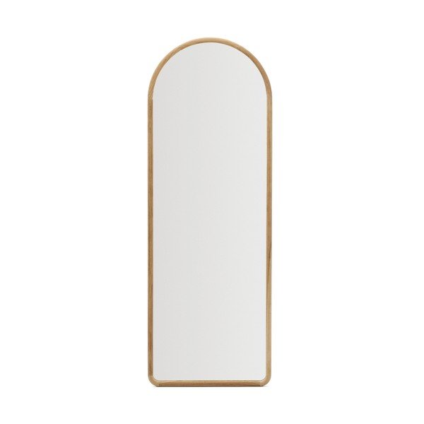 Stensko ogledalo z lesenim okvirjem 55x155 cm Milsa – Kave Home