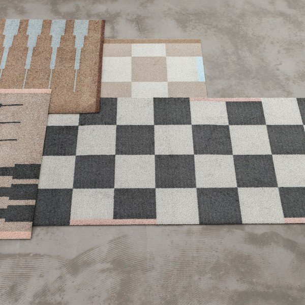 Črna/bela pralna preproga 70x150 cm Square – Mette Ditmer Denmark-image-1