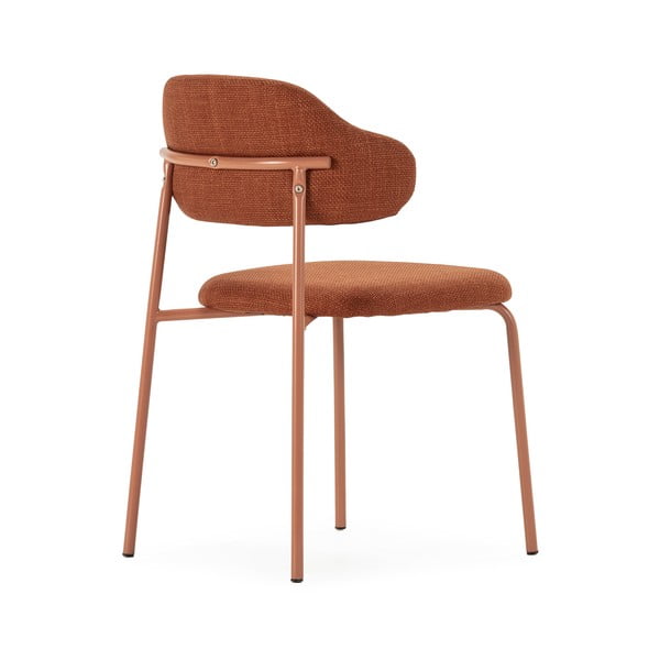 Jedilni stoli v barvi terakote v kompletu 4 ks Adriel – Marckeric-image-4