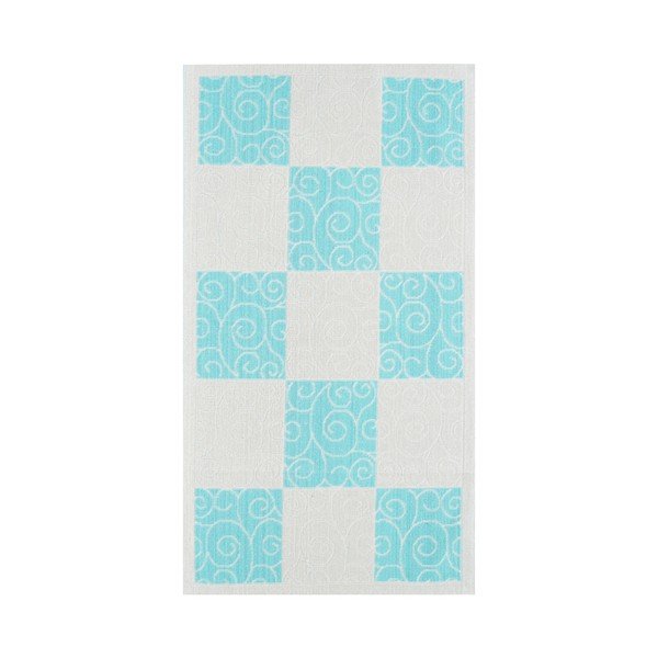 Modra trpežna preproga Vitaus Patchwork Turkuaz, 80 x 300 cm-image-2