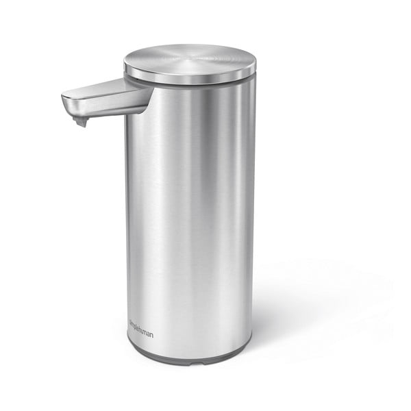 Jeklen avtomatski dozirnik za milo v mat srebrni barvi 266 ml – simplehuman
