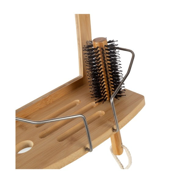 Bambusova viseča kopalniška polica v naravni barvi – Compactor-image-4