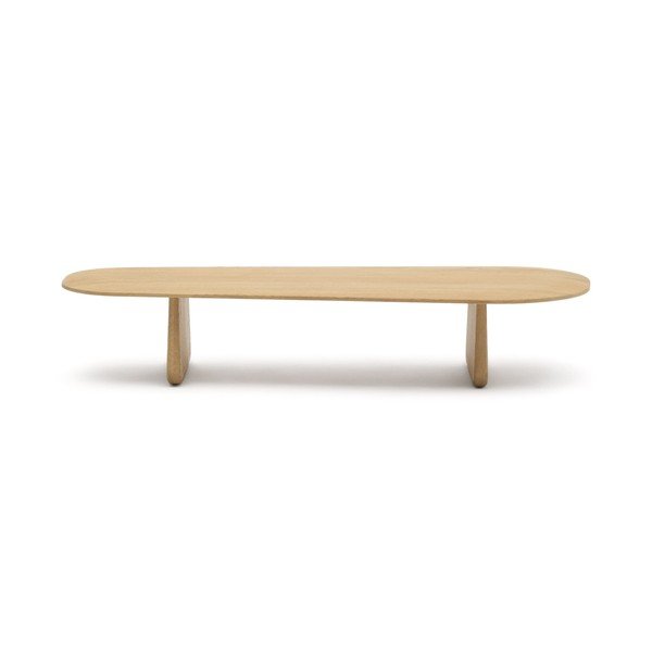 Mizica iz masivnega hrasta v naravni barvi 64x146 cm Pirita – Kave Home-image-3