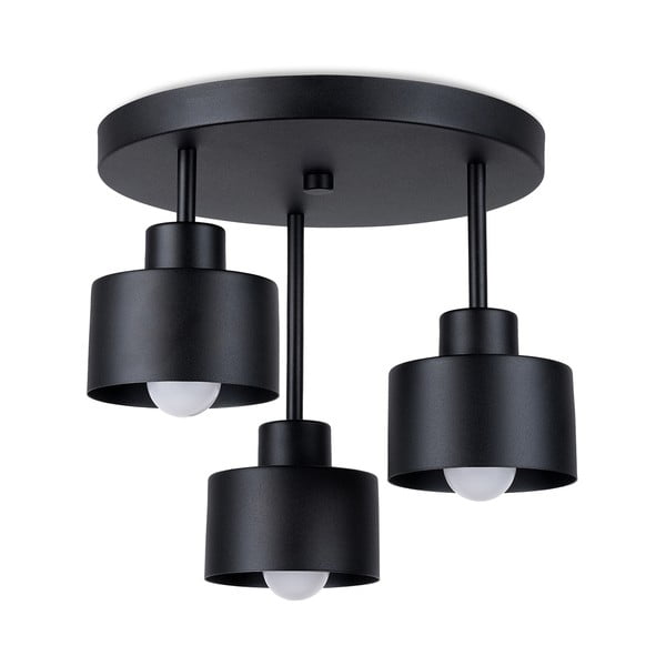 Črna stropna svetilka ø 12 cm Alastro – Nice Lamps