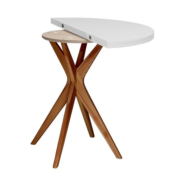 Okrogla raztegljiva jedilna miza 45x90 cm Jubi – Ragaba-image-3