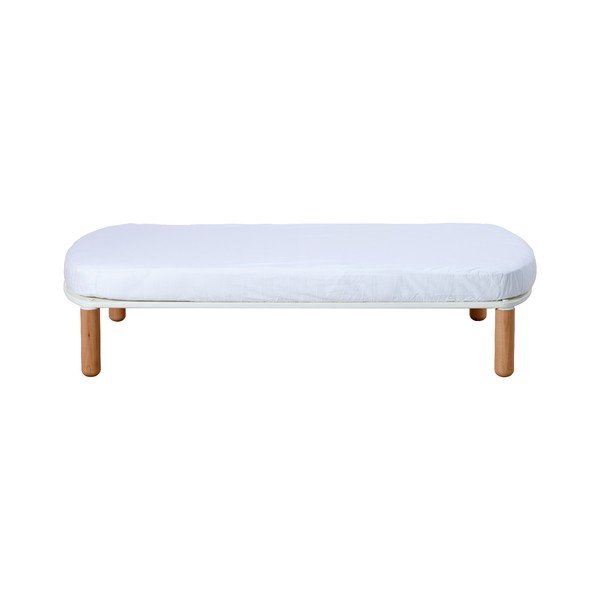 Otroška posteljica iz belega bukovega lesa Flexa Baby, 70 x 140 cm-image-1