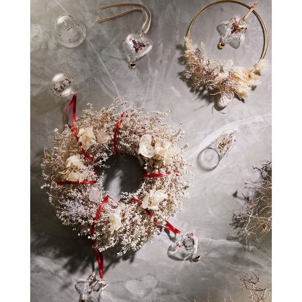 Steklen okrasek za jelko Heart – Holmegaard-image-3