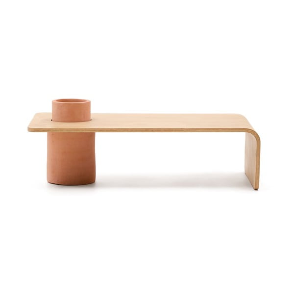 Okrogla mizica v jesenovem dekorju v naravni barvi 60x110 cm Olaria – Kave Home-image-4