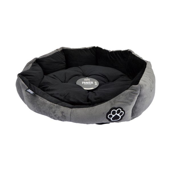 Siva podloga za pse iz semiša ø 50 cm Flakes – Love Story-image-2