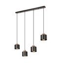 Črna kovinska viseča svetilka 12x75 cm Olena - Candellux Lighting