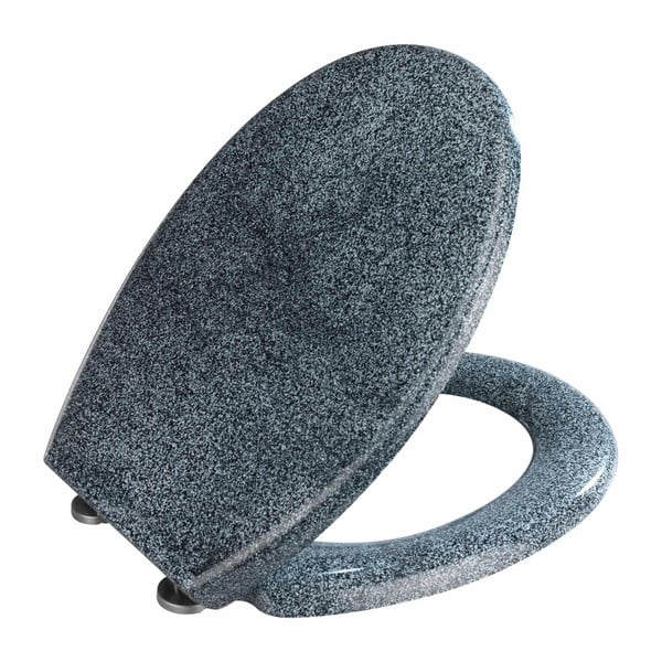 WC deska v videzu granita z enostavnim zapiranjem Wenko Premium Ottana, 45,2 x 37,6 cm-image-2