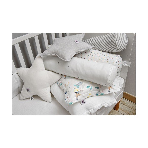 Siv lanen otroški vzglavnik v obliki zvezde BELLAMY Stripes-image-3