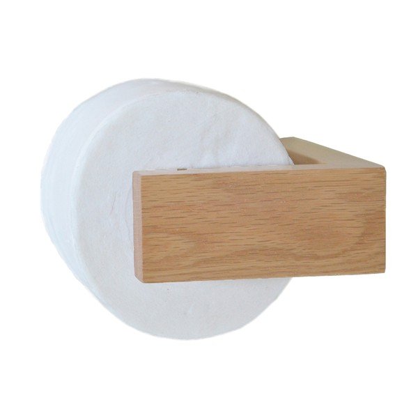 Stensko držalo za toaletni papir iz hrasta Wireworks Mezza-image-2