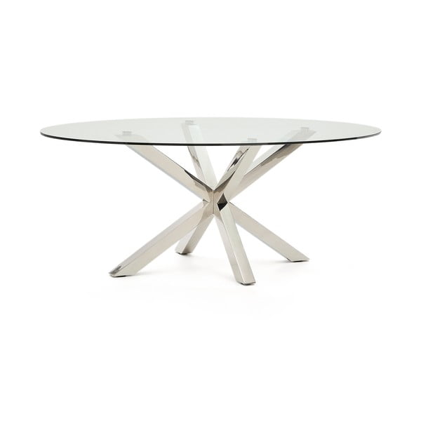 Jedilna miza s stekleno mizno ploščo 100x200 cm Argo – Kave Home