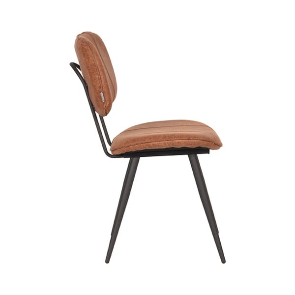 Usnjeni jedilni stoli v konjak rjavi barvi v kompletu 2 ks Fos – LABEL51-image-4