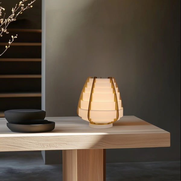 Bela namizna svetilka (višina 27 cm) Nagoja – Candellux Lighting-image-3