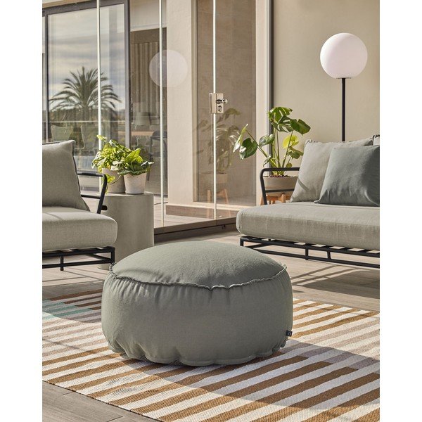 Svetlo zelen tabure Nedra – Kave Home-image-3