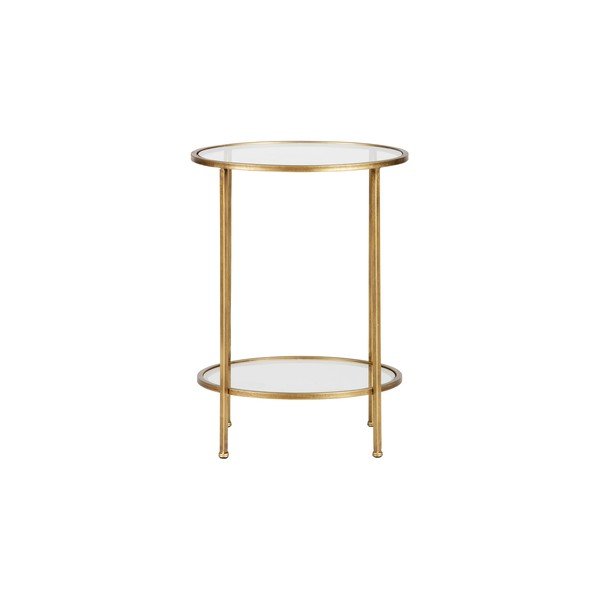 Mosazný odkládací stolek BePureHome Goddess, ⌀ 45,5 cm-image-2