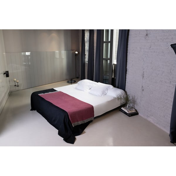 Vinsko rdeča pletenina z bombažem Euromant Jade, 140 x 160 cm-image-2