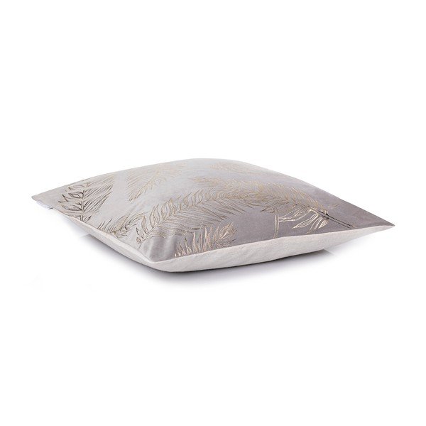 Komplet 2 sivih prevlek za blazine DecoKing Golden Leafes Silver, 45 x 45 cm-image-1
