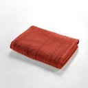 Opečnato oranžna frotirna bombažna brisača 70x130 cm Tendresse – douceur d'intérieur