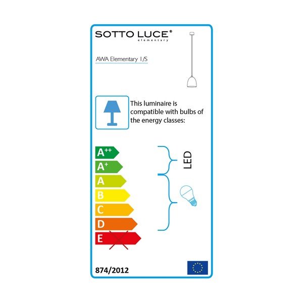 Črna viseča svetilka Sotto Luce Awa, ⌀ 17 cm-image-4
