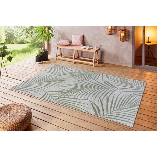 Zeleno-siva zunanja preproga Ragami Flora, 200 x 290 cm-image-3