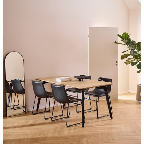 Jedilna miza z mizno ploščo v hrastovem dekorju 90x160 cm Cadiz – Actona-image-1