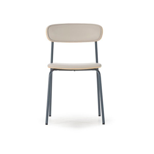 Bež oblazinjeni jedilni stoli v kompletu z možnostjo nalaganja 2 ks Saula – Marckeric-image-2