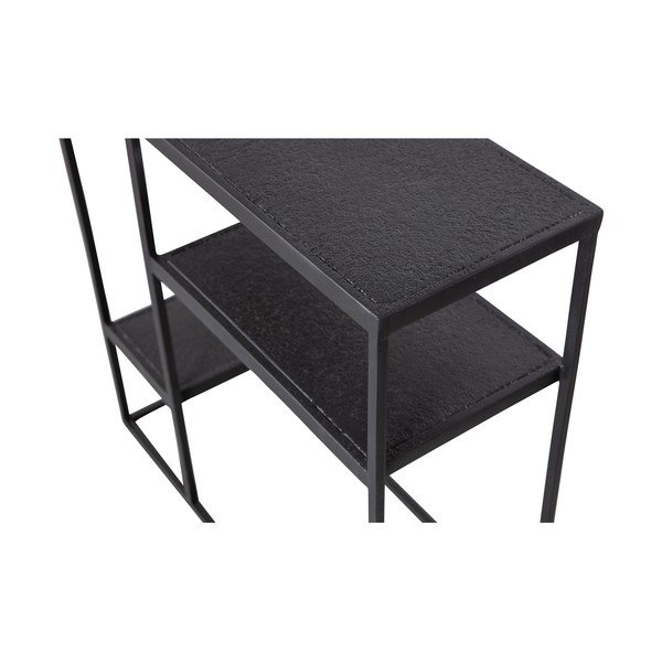 Črn kovinski regal WOOOD Febe-image-2