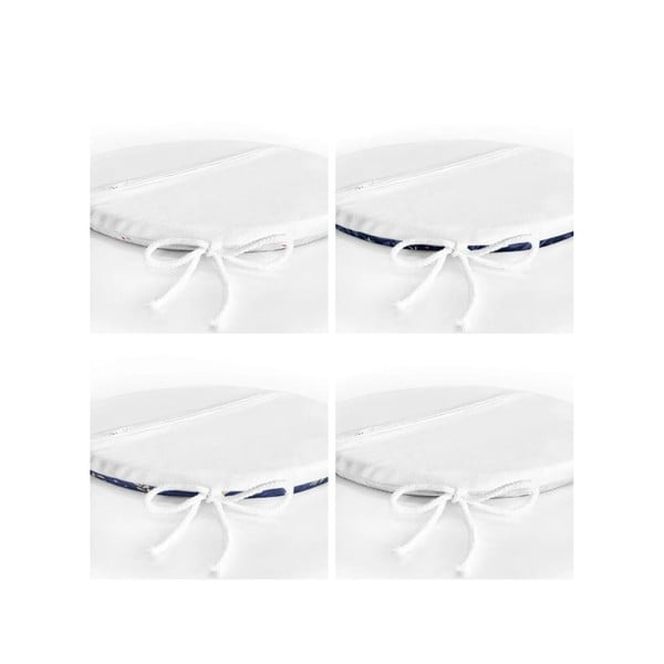 Sedežne blazine z božičnim motivom v kompletu 4 ks ø 40 cm Blue Christmas – Mila Home-image-2