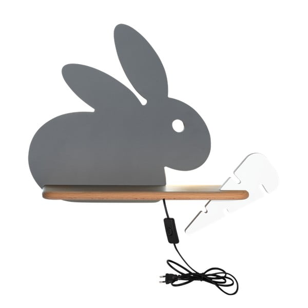 Siva otroška svetilka Rabbit – Candellux Lighting