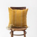 Lanena prevleka za blazino 40x40 cm Amber Bronze Stripes – Linen Tales