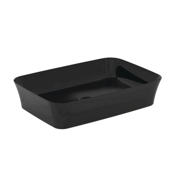 Sijajno črn keramičen umivalnik 55x38 cm Ipalyss – Ideal Standard