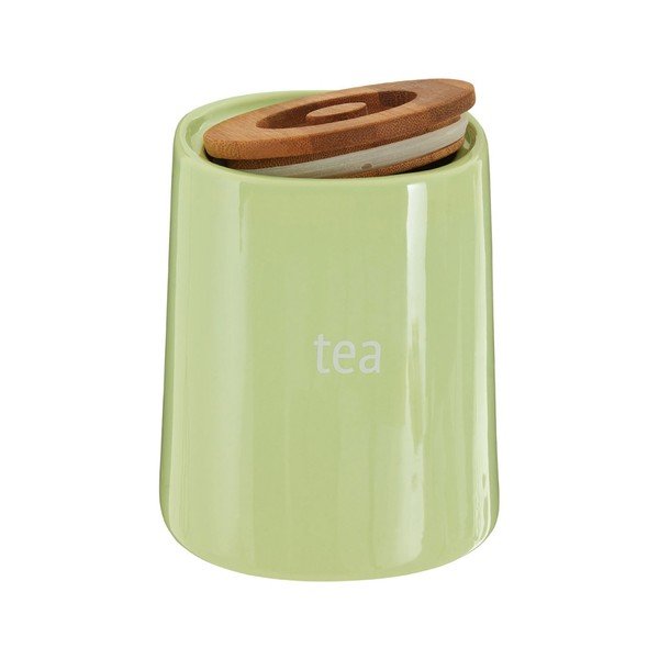 Zelena posoda za čaj s pokrovom iz bambusa Premier Housewares Fletcher, 800 ml-image-1