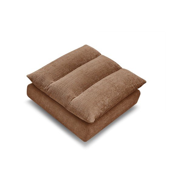 Oranžen tabure iz šenilje Neil – Bobochic Paris-image-2